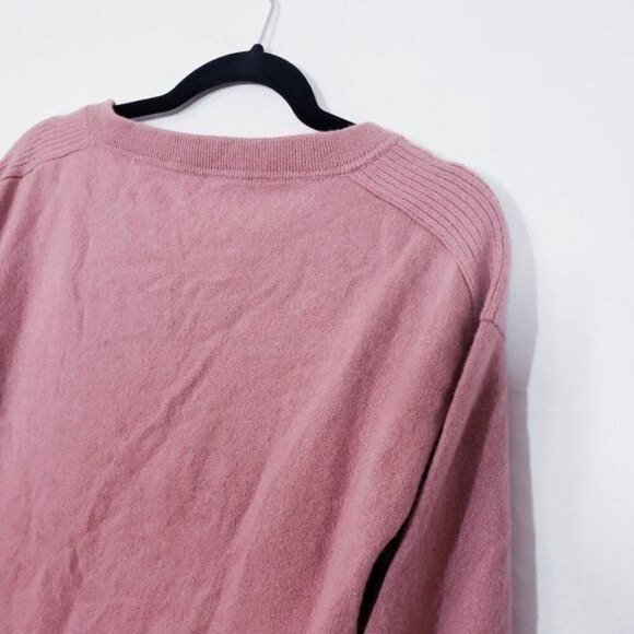 Mark Adam New York 100% Cashmere Split Side Sweater Ribbed Drop Shoulder 38 US 8 - Picture 11 of 12